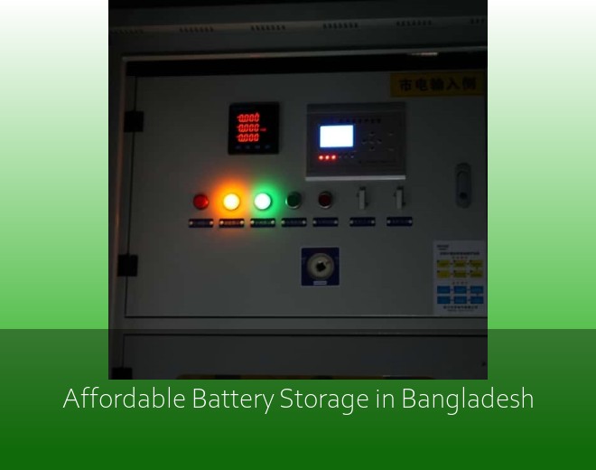 Affordable Battery Storage in Bangladesh